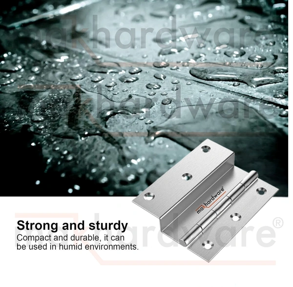 MaK HARDWARE Stainless Steel L-Hinges - 3" X 3/4" X 6MM