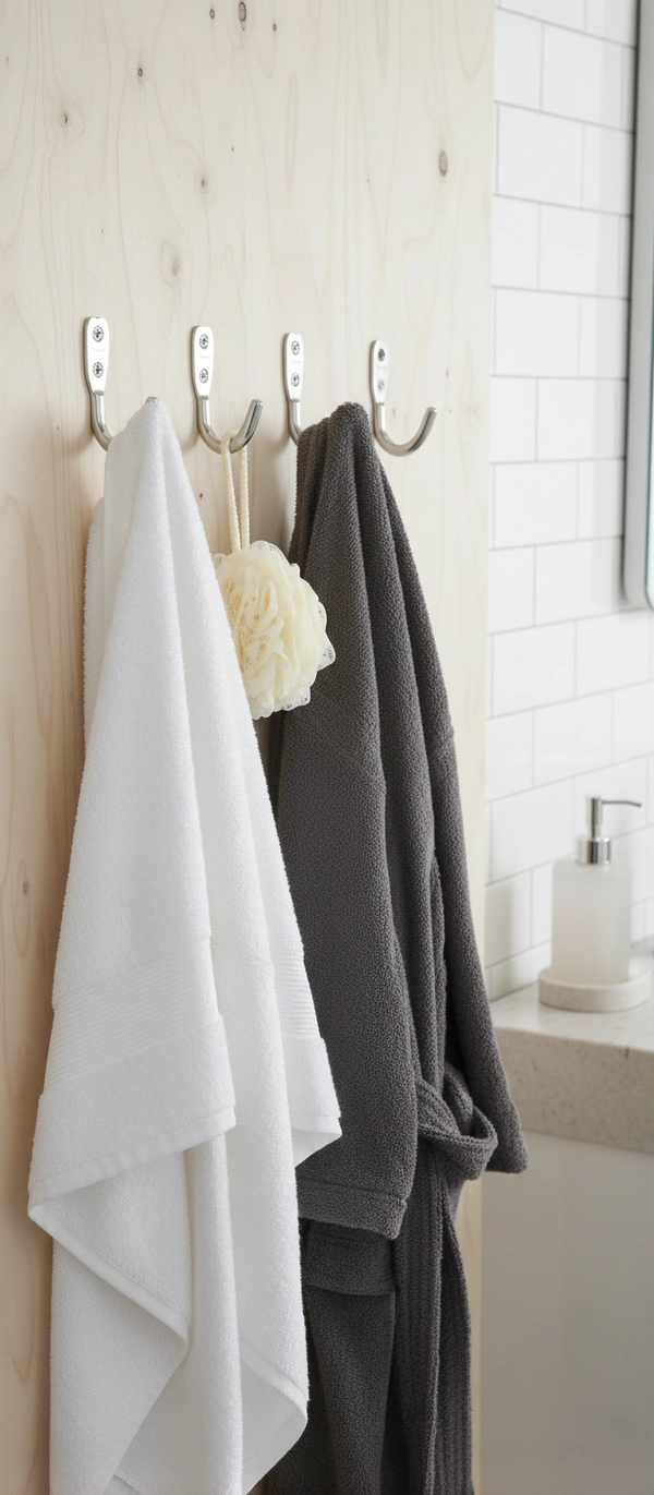 MAK HARDWARE Stainless Steel Unbreakable J Type Hook Bathroom Hooks Cloth Hanger Wall Hook Door Robe Hooks for Hanging Keys,Clothes Per Piece...