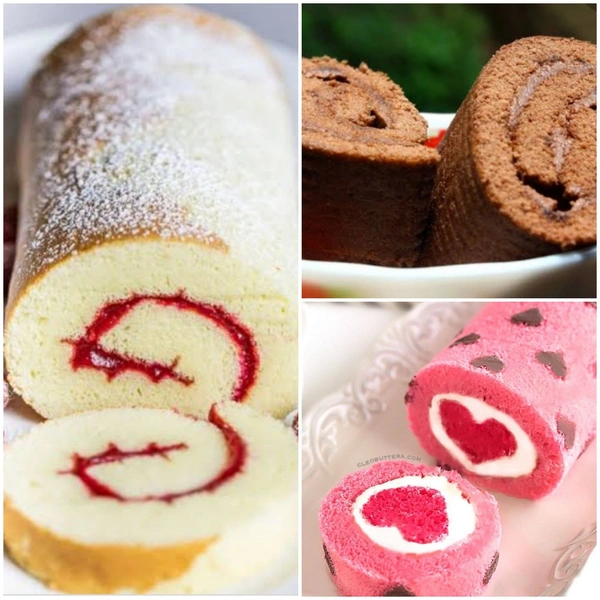 Pineapple /Strawberry/Blueberry Swiss Roll