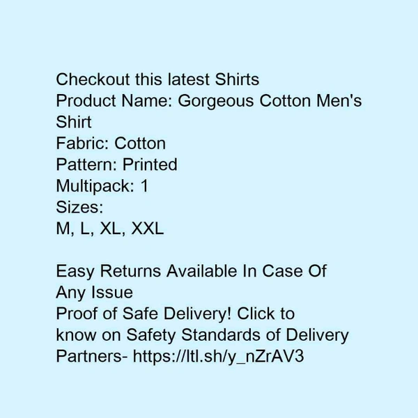 Gorefeous cotton mens shart - xl