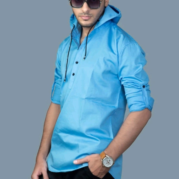 Trendy blue mens great shart - m