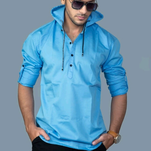 Trendy blue mens great shart - l
