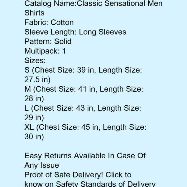 Trendy blue mens great shart - l