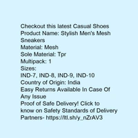 stylish men mesh sneakers - 10