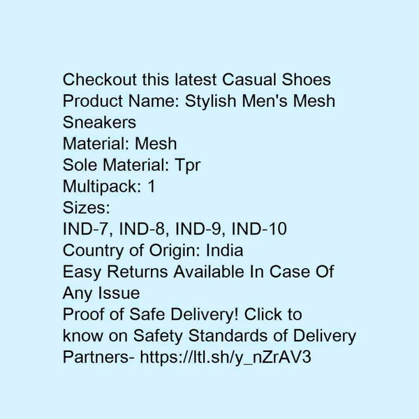 stylish men mesh sneakers - 10