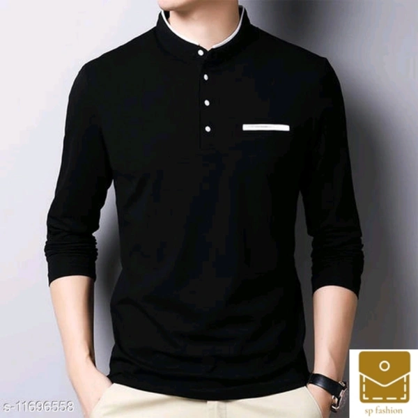 EYEBOGLER 100% Cotton Regular Fit  Round Neck Full Sleeve Men's T-Shirt* - m