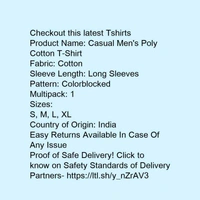 Casual Men's Poly Cotton T-Shirt - m