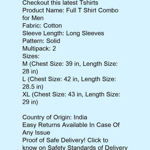 full T-shirt combo - xl