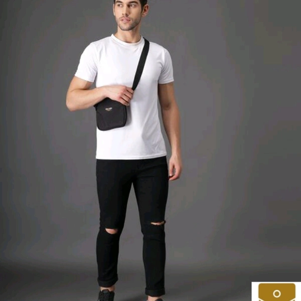 Zaysh Stylish Black Knee cut Jeans* - 36