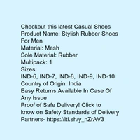 *Stylish Rubber Shoes For Men * - 8