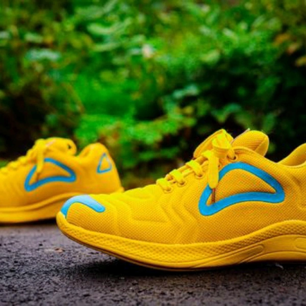 Mr Men Yellow Casual Shoes, Sports Shoes for Men, Sneakers For Men, Yellow  Sneakers, Yellow Blue Sports Shoes* - 10