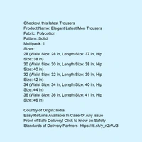 *Elegant Latest Men Trousers* - 32