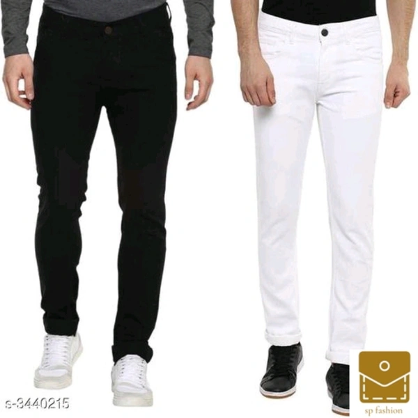 *Stylish Cotton Lycra Men's Jeans* - 34