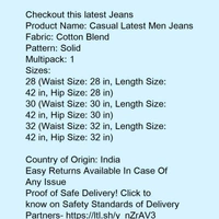 *Casual Latest Men Jeans* - 28