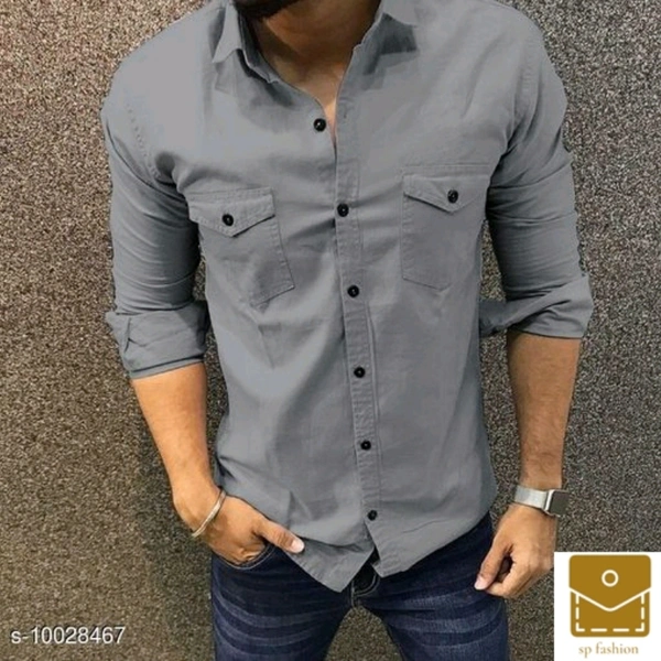 Stylish Men Casual Cotton Shirt for Mens* - m