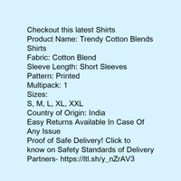  *Trendy Cotton Blends Shirts* - xxl