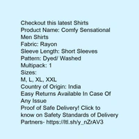Comfy Sensational Men Shirts* - xl