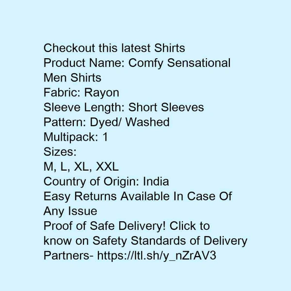 Comfy Sensational Men Shirts* - xl