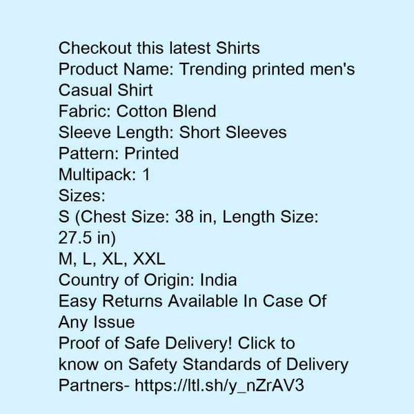 Trending printed men's Casual Shirt* - xxl
