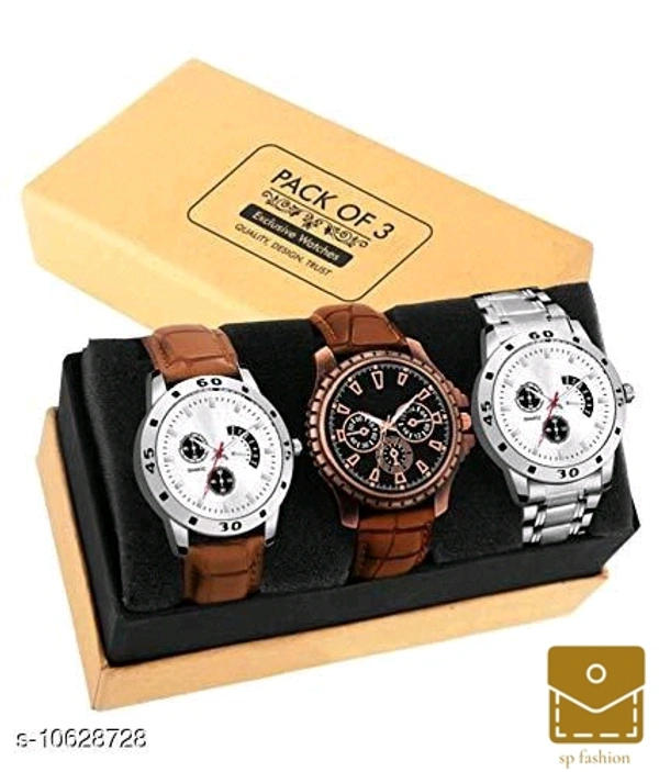*Classic Men Watches* combo of 3 - free