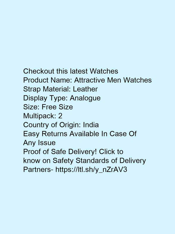 Attractive Men Watches combo of 3 - free