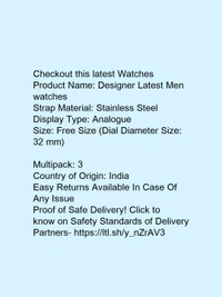Designer Latest Men watches - free