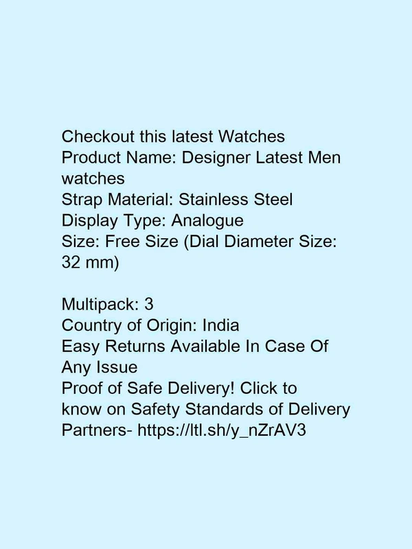 Designer Latest Men watches - free