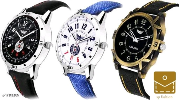  *Classic Men Watches* combo of 3 - free