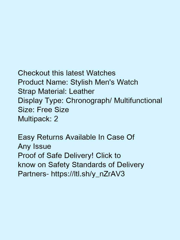 Stylish Men's Watch* - free