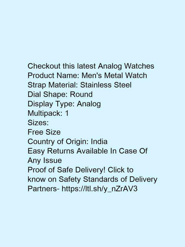 *Men's Metal Watch* - free