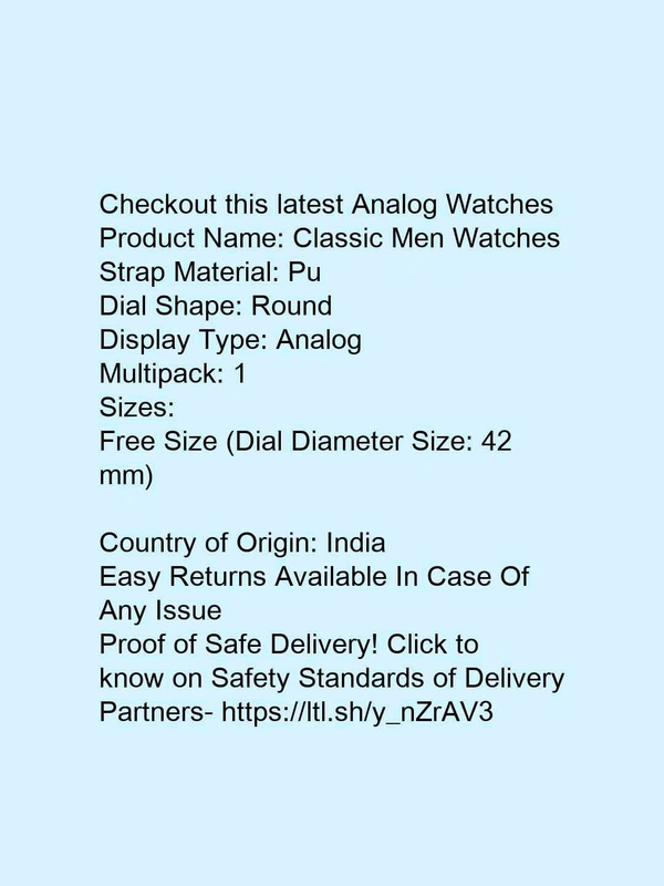 * White Classic Men Watches*  - free