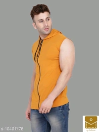 Tfurnish Hood neck Sleeveless Men's Jackets with Hoodies* - l