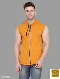 Tfurnish Hood neck Sleeveless Men's Jackets with Hoodies* - xl