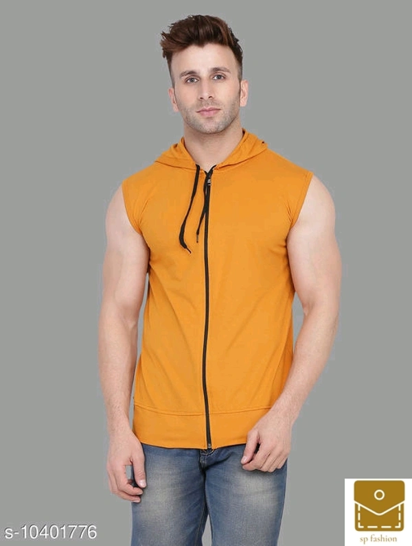 Tfurnish Hood neck Sleeveless Men's Jackets with Hoodies* - xl