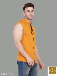Tfurnish Hood neck Sleeveless Men's Jackets with Hoodies* - xl