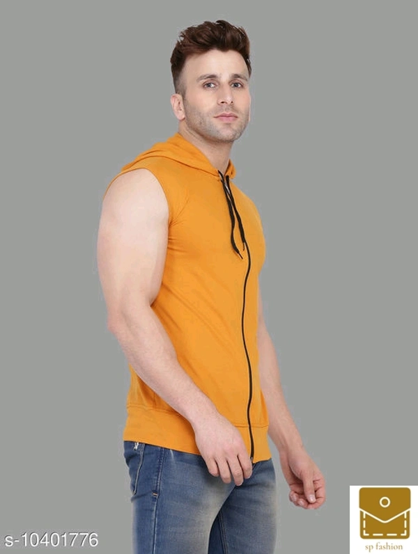 Tfurnish Hood neck Sleeveless Men's Jackets with Hoodies* - xl
