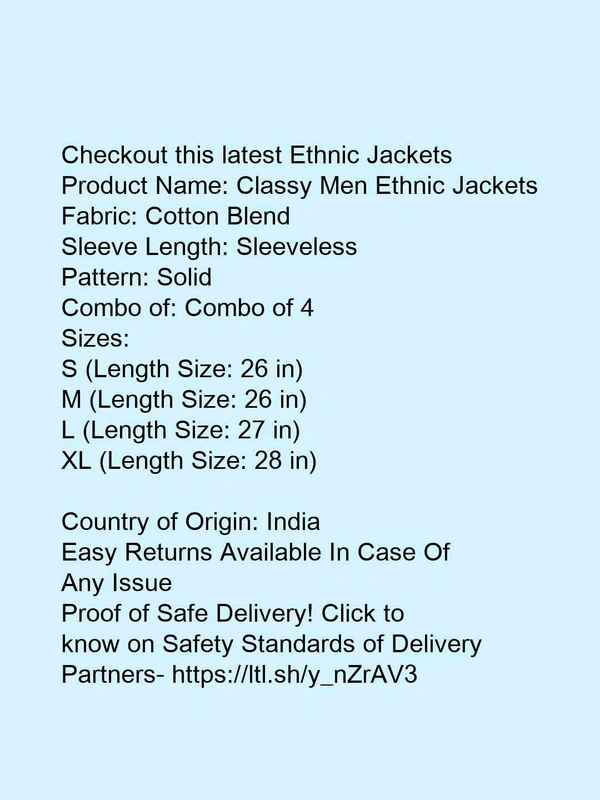 Classy Men Ethnic Jackets* - m