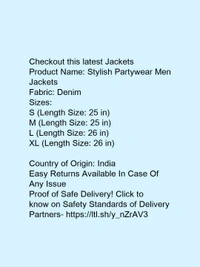 Stylish Partywear Men Jackets* - m