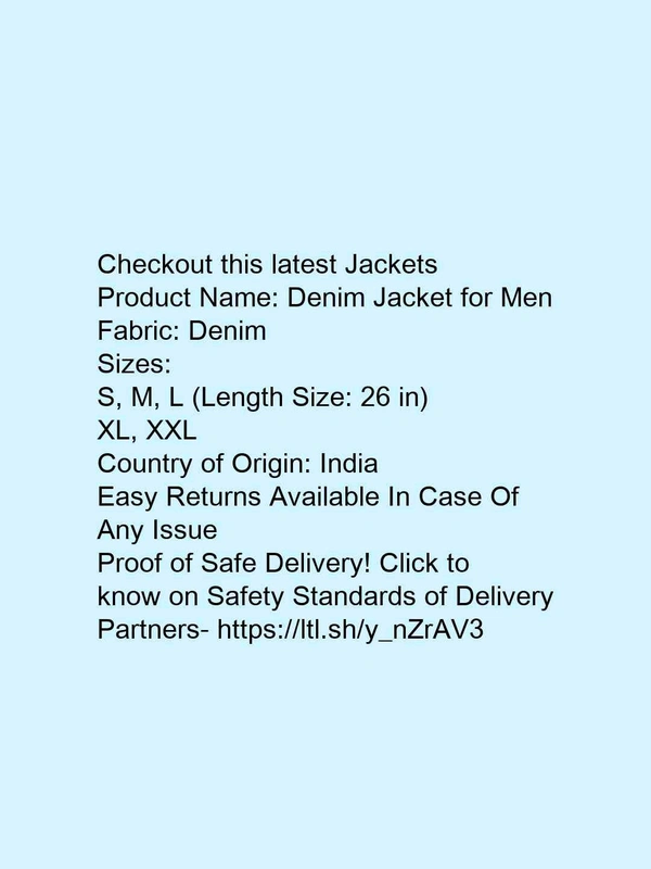 Denim Jacket for Men* - m