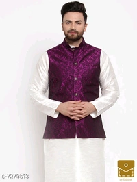 Branded Men Premium Quality Nehru Jacket.(House of Jompers) - l