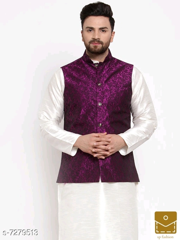 Branded Men Premium Quality Nehru Jacket.(House of Jompers) - l