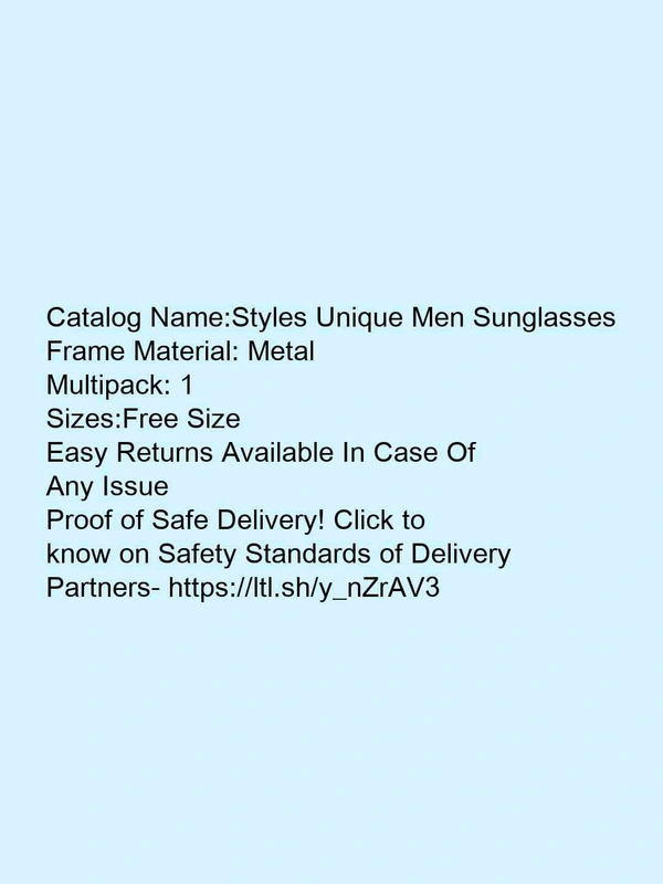 Styles Unique Men Sunglasses* - free, black