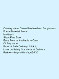 *Casual Modern Men Sunglasses* - free, red