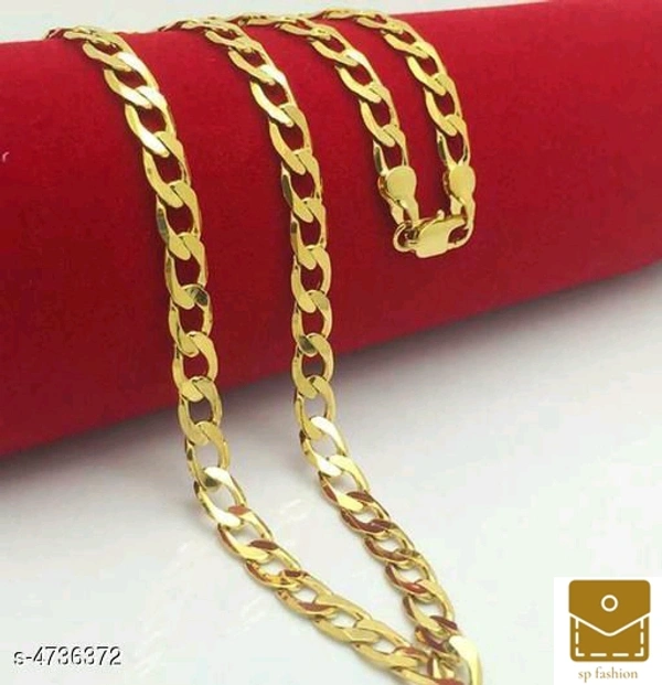 Fashionable Modern Men Chain - free, gold
