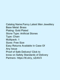 *Fancy Latest Men Jewellery* - free, gold