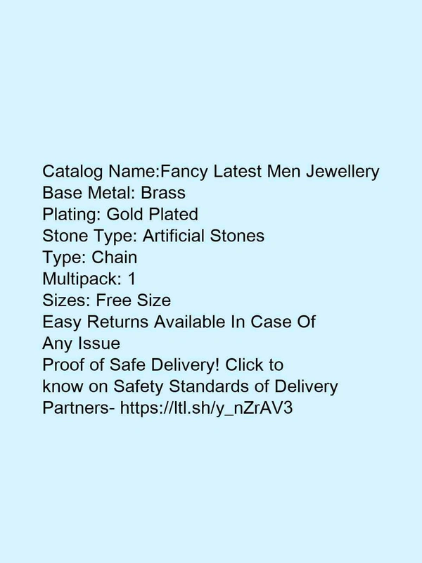 *Fancy Latest Men Jewellery* - free, gold