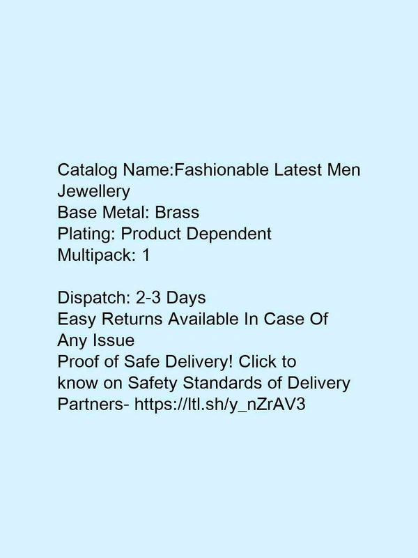 Fashionable Latest Men Jewellery* - free, silver