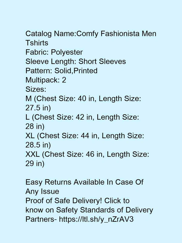 *Comfy Fashionista Men Tshirts* - l