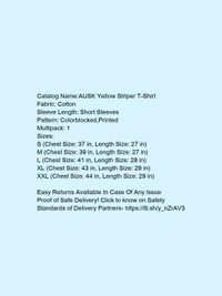 AUSK White Striper T-Shirt* - m