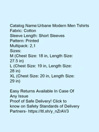 Urbane Modern Men Tshirts - xxl